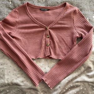 Shein cropped lounge shirt. Size small.